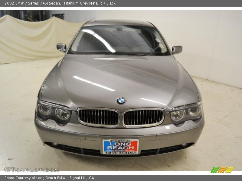 Titanium Grey Metallic / Black 2002 BMW 7 Series 745i Sedan