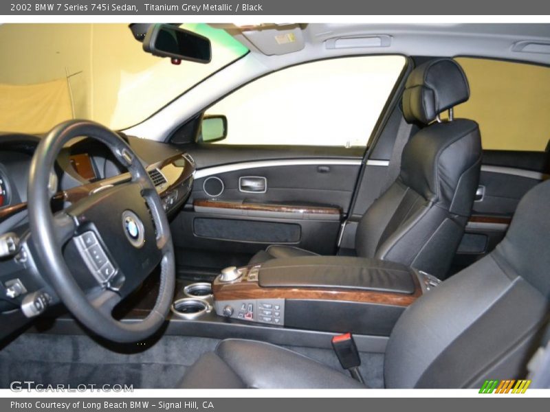 Titanium Grey Metallic / Black 2002 BMW 7 Series 745i Sedan