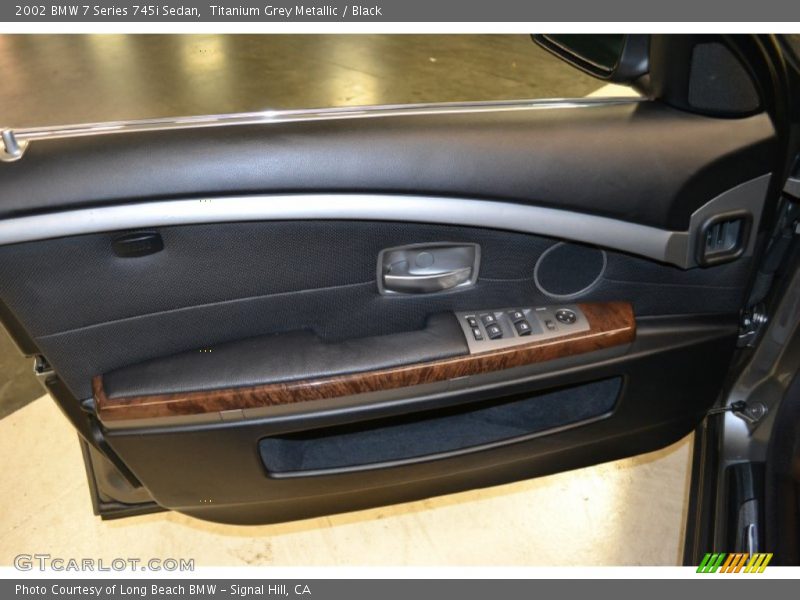 Titanium Grey Metallic / Black 2002 BMW 7 Series 745i Sedan