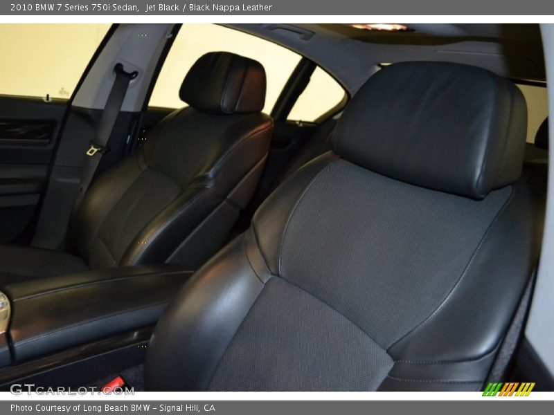 Jet Black / Black Nappa Leather 2010 BMW 7 Series 750i Sedan