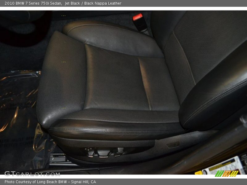 Jet Black / Black Nappa Leather 2010 BMW 7 Series 750i Sedan