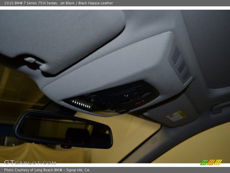 Jet Black / Black Nappa Leather 2010 BMW 7 Series 750i Sedan
