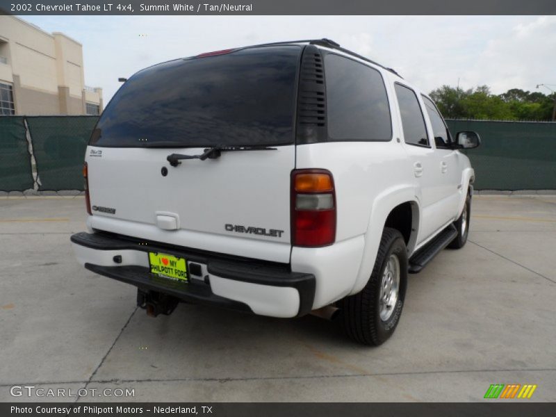 Summit White / Tan/Neutral 2002 Chevrolet Tahoe LT 4x4