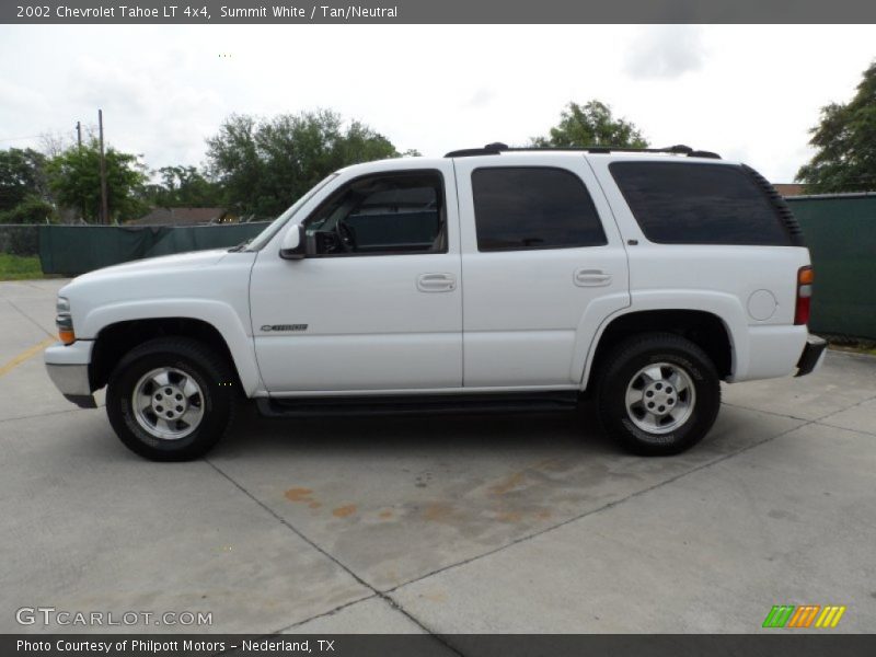 Summit White / Tan/Neutral 2002 Chevrolet Tahoe LT 4x4