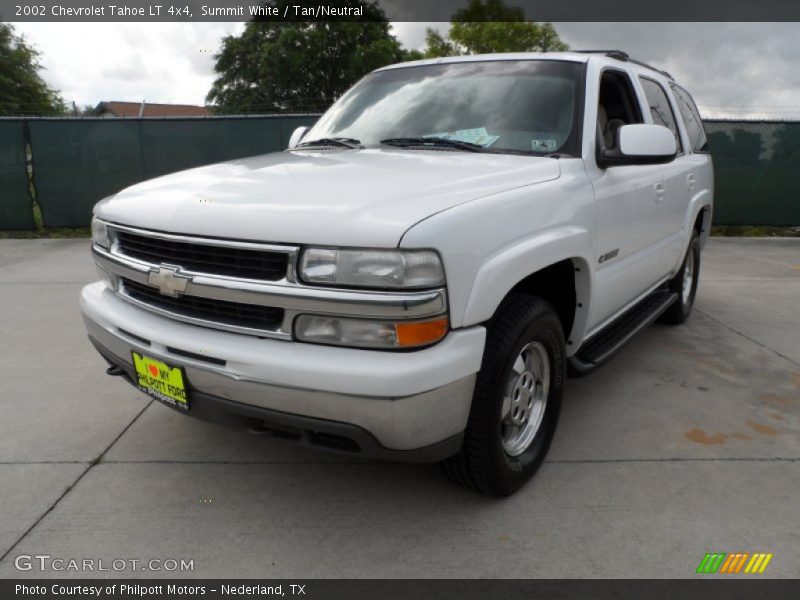 Summit White / Tan/Neutral 2002 Chevrolet Tahoe LT 4x4