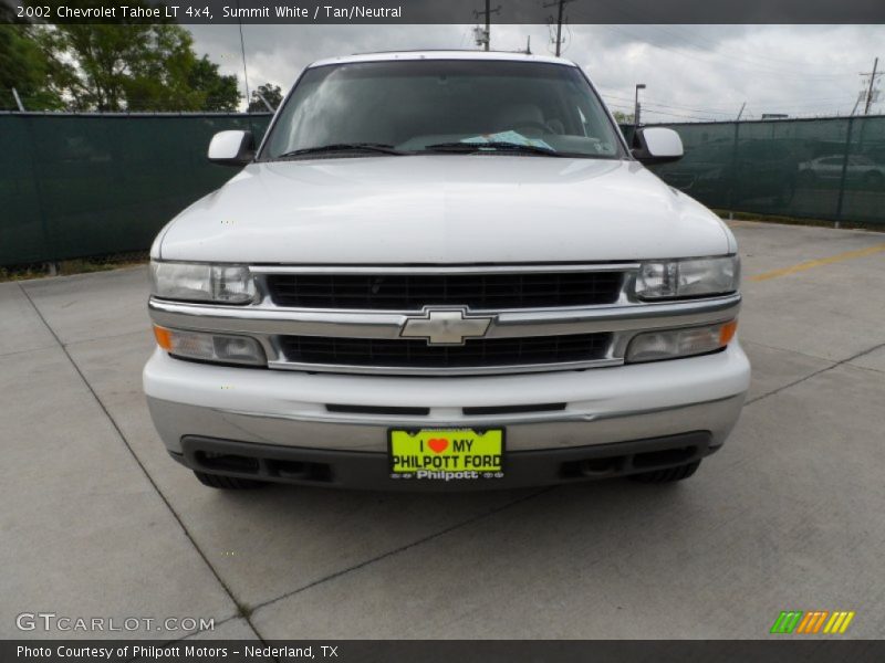 Summit White / Tan/Neutral 2002 Chevrolet Tahoe LT 4x4