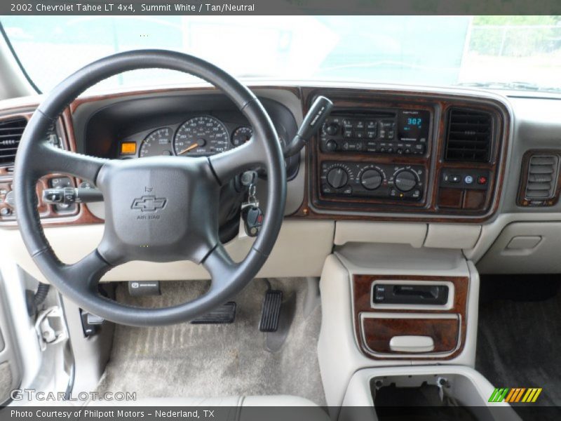 Summit White / Tan/Neutral 2002 Chevrolet Tahoe LT 4x4