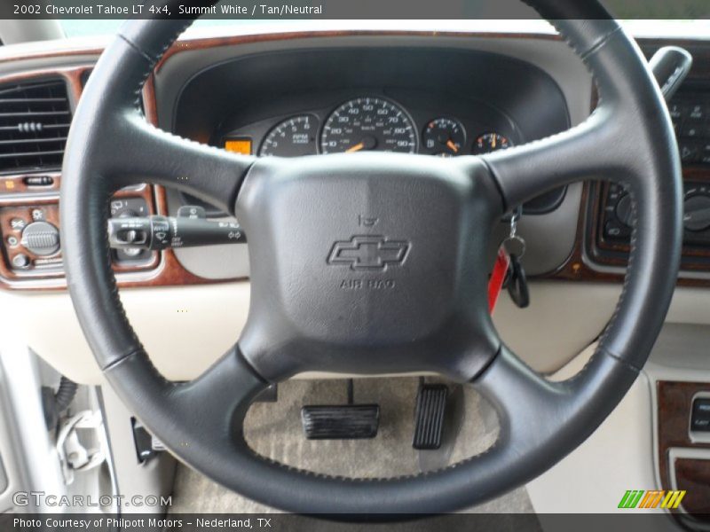 Summit White / Tan/Neutral 2002 Chevrolet Tahoe LT 4x4