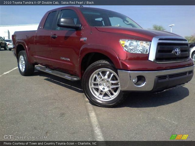 Salsa Red Pearl / Black 2010 Toyota Tundra X-SP Double Cab