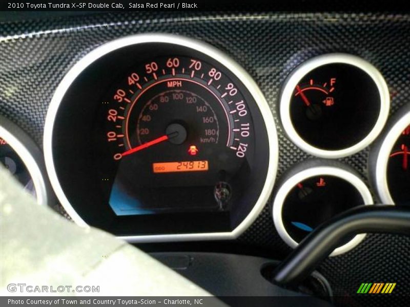 Salsa Red Pearl / Black 2010 Toyota Tundra X-SP Double Cab