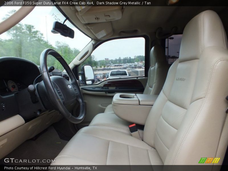 Dark Shadow Grey Metallic / Tan 2006 Ford F350 Super Duty Lariat FX4 Crew Cab 4x4