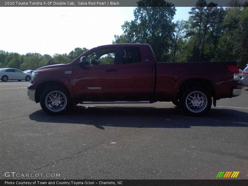 Salsa Red Pearl / Black 2010 Toyota Tundra X-SP Double Cab