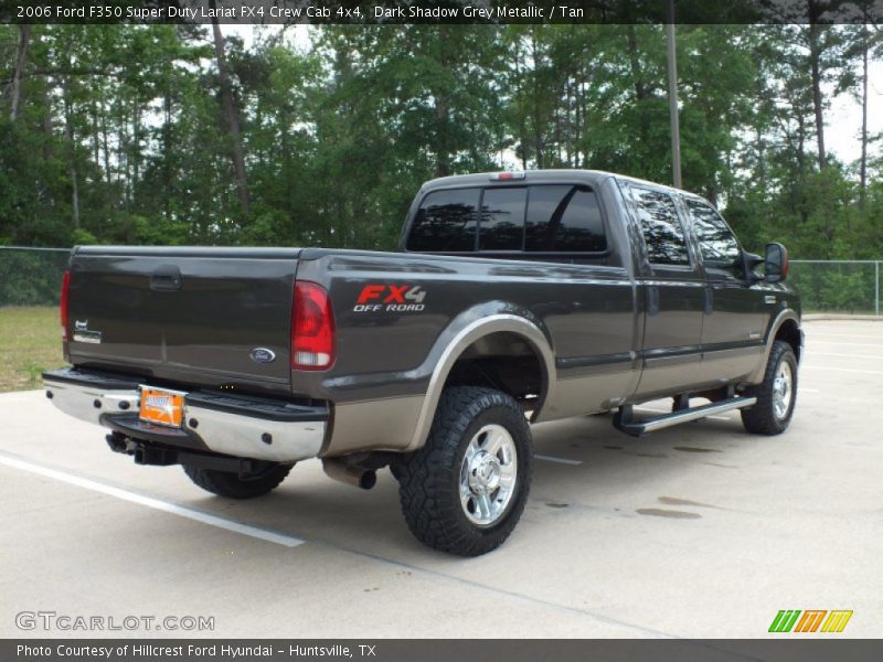 Dark Shadow Grey Metallic / Tan 2006 Ford F350 Super Duty Lariat FX4 Crew Cab 4x4