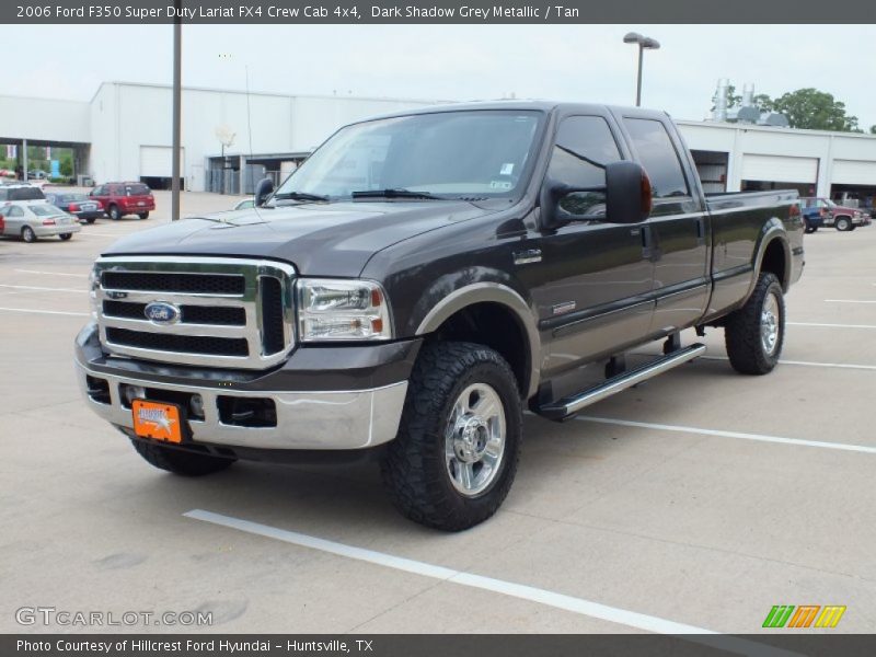 Dark Shadow Grey Metallic / Tan 2006 Ford F350 Super Duty Lariat FX4 Crew Cab 4x4