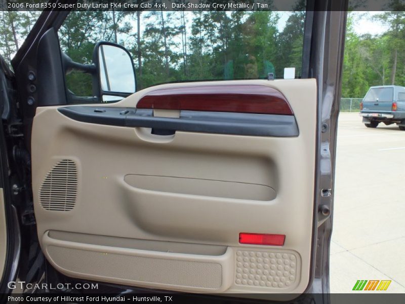 Dark Shadow Grey Metallic / Tan 2006 Ford F350 Super Duty Lariat FX4 Crew Cab 4x4
