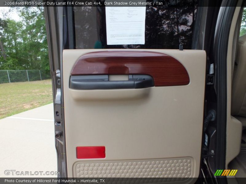Dark Shadow Grey Metallic / Tan 2006 Ford F350 Super Duty Lariat FX4 Crew Cab 4x4