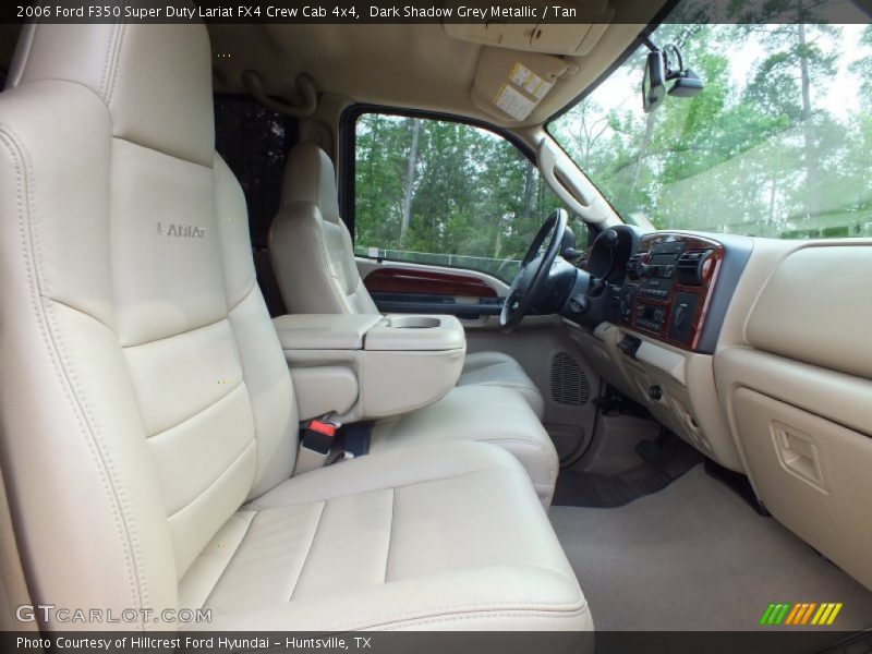 Dark Shadow Grey Metallic / Tan 2006 Ford F350 Super Duty Lariat FX4 Crew Cab 4x4