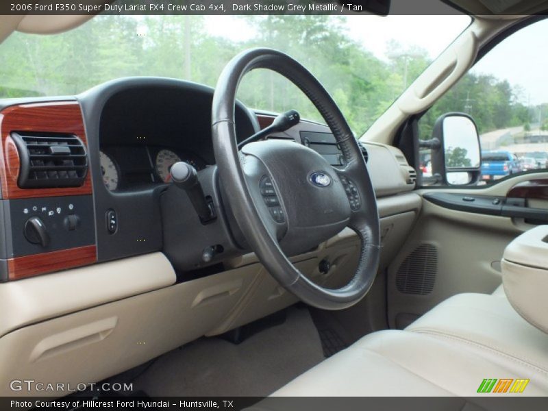 Dark Shadow Grey Metallic / Tan 2006 Ford F350 Super Duty Lariat FX4 Crew Cab 4x4