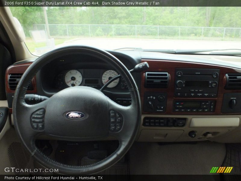 Dark Shadow Grey Metallic / Tan 2006 Ford F350 Super Duty Lariat FX4 Crew Cab 4x4