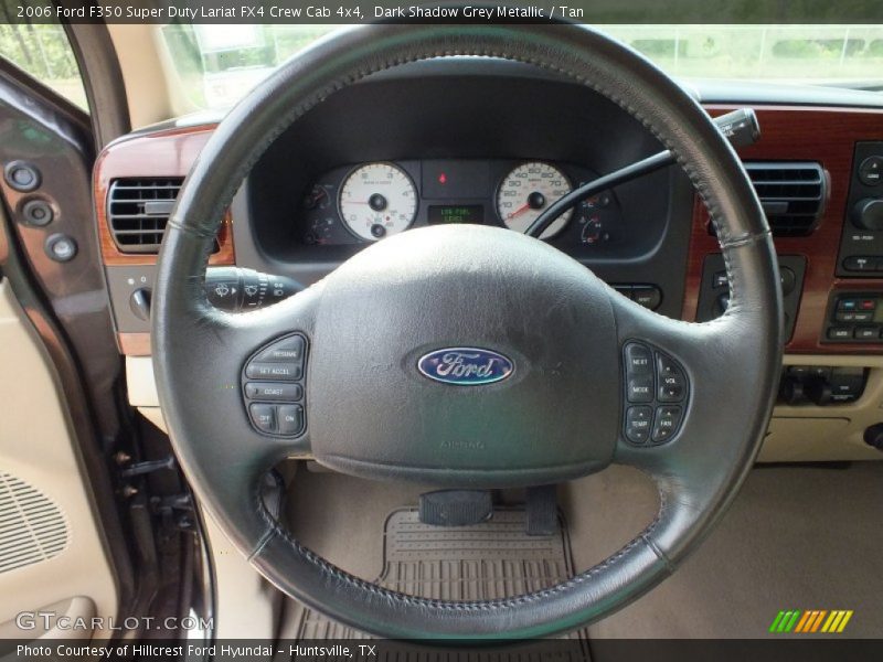 Dark Shadow Grey Metallic / Tan 2006 Ford F350 Super Duty Lariat FX4 Crew Cab 4x4
