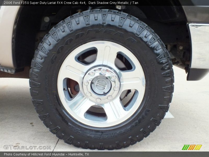 Dark Shadow Grey Metallic / Tan 2006 Ford F350 Super Duty Lariat FX4 Crew Cab 4x4