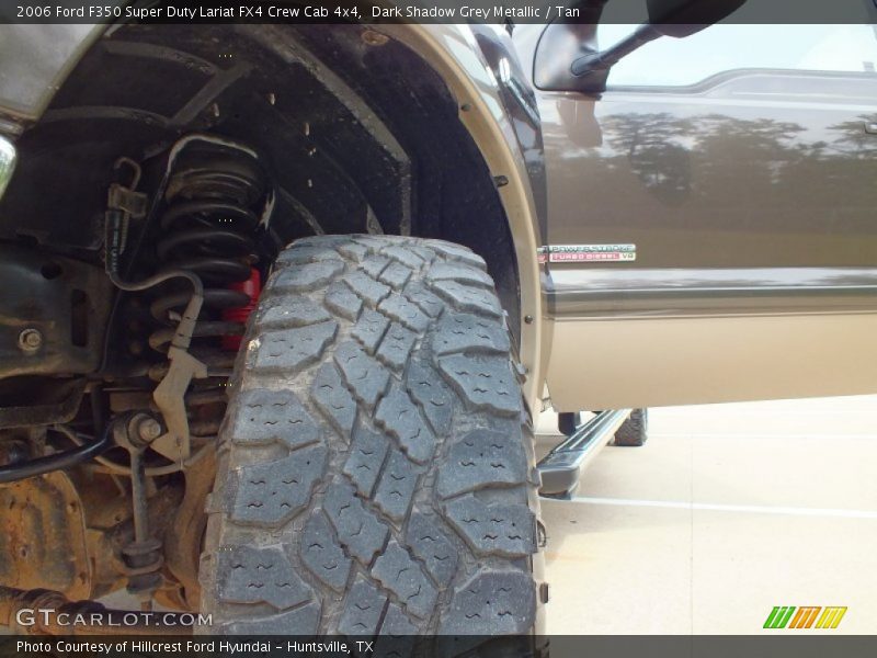 Dark Shadow Grey Metallic / Tan 2006 Ford F350 Super Duty Lariat FX4 Crew Cab 4x4