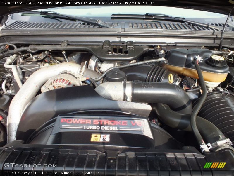 Dark Shadow Grey Metallic / Tan 2006 Ford F350 Super Duty Lariat FX4 Crew Cab 4x4