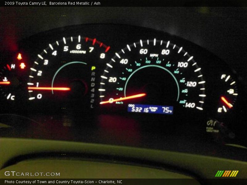 Barcelona Red Metallic / Ash 2009 Toyota Camry LE