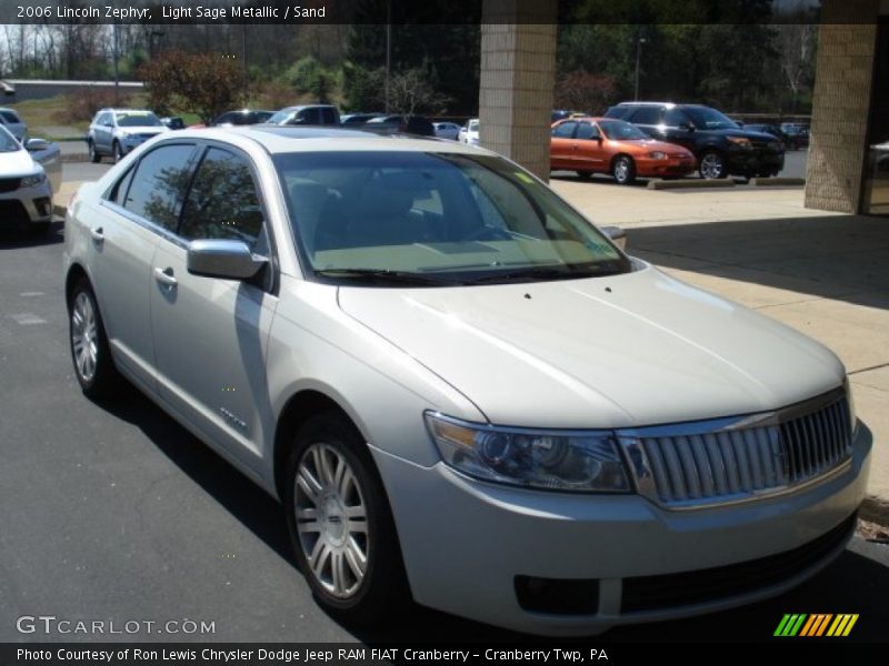 Light Sage Metallic / Sand 2006 Lincoln Zephyr