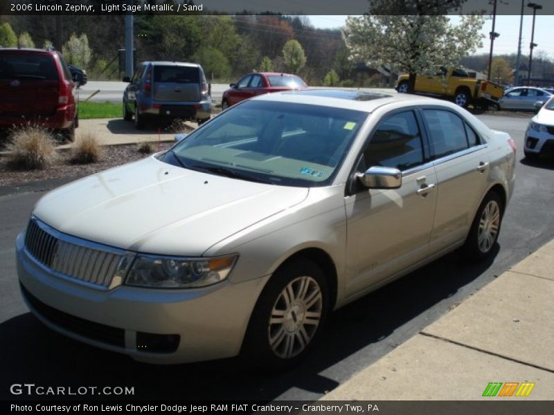 Light Sage Metallic / Sand 2006 Lincoln Zephyr