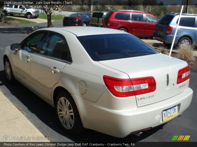 Light Sage Metallic / Sand 2006 Lincoln Zephyr