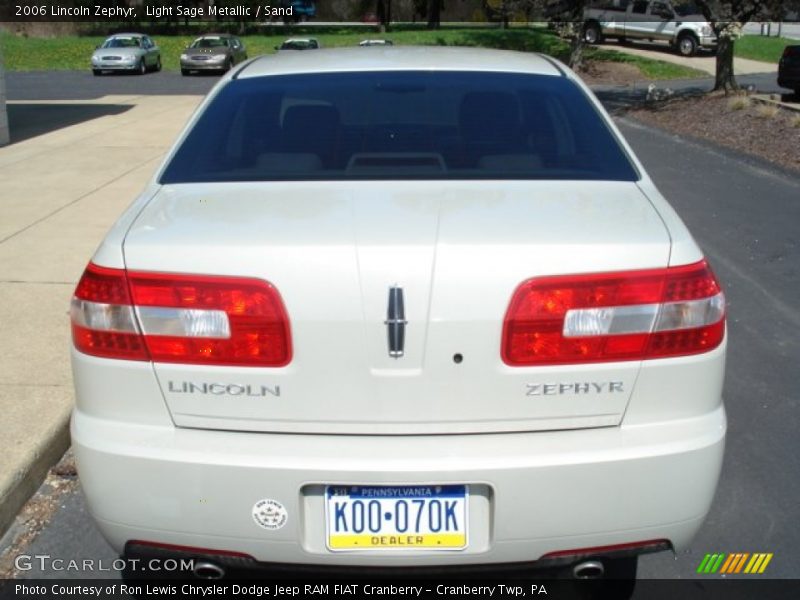 Light Sage Metallic / Sand 2006 Lincoln Zephyr