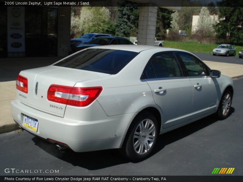 Light Sage Metallic / Sand 2006 Lincoln Zephyr