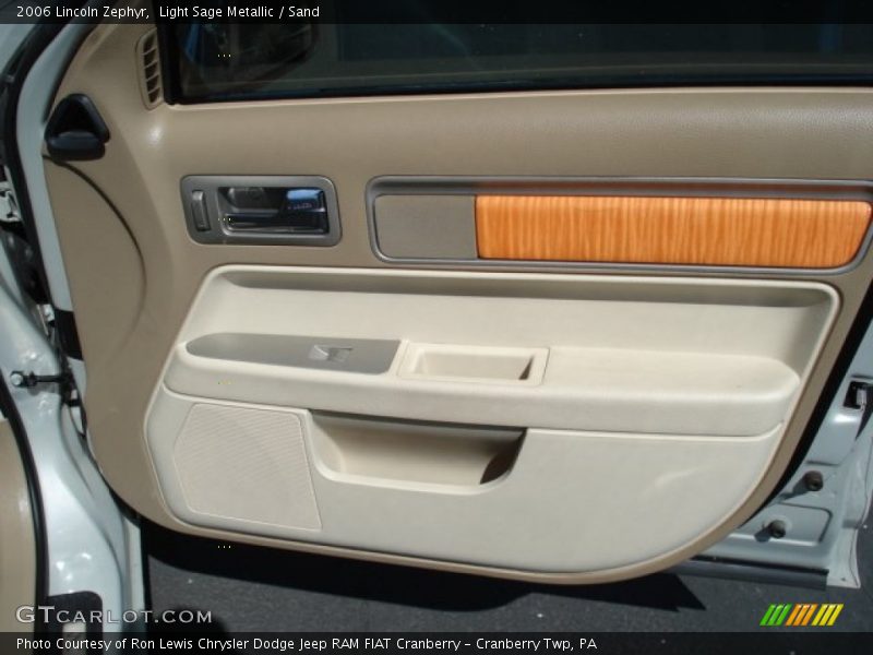 Light Sage Metallic / Sand 2006 Lincoln Zephyr