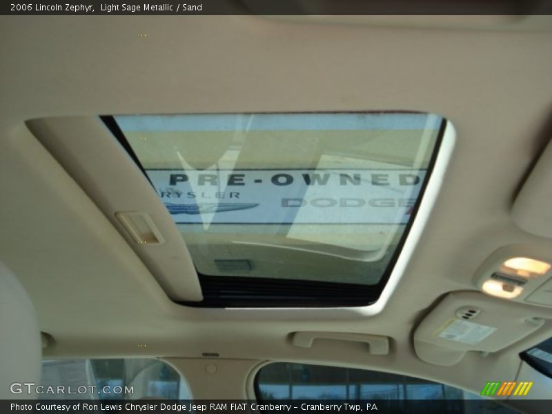 Light Sage Metallic / Sand 2006 Lincoln Zephyr