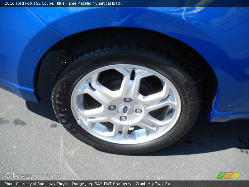 Blue Flame Metallic / Charcoal Black 2010 Ford Focus SE Coupe