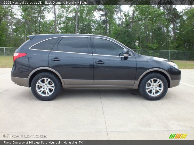 Black Diamond Metallic / Beige 2008 Hyundai Veracruz SE