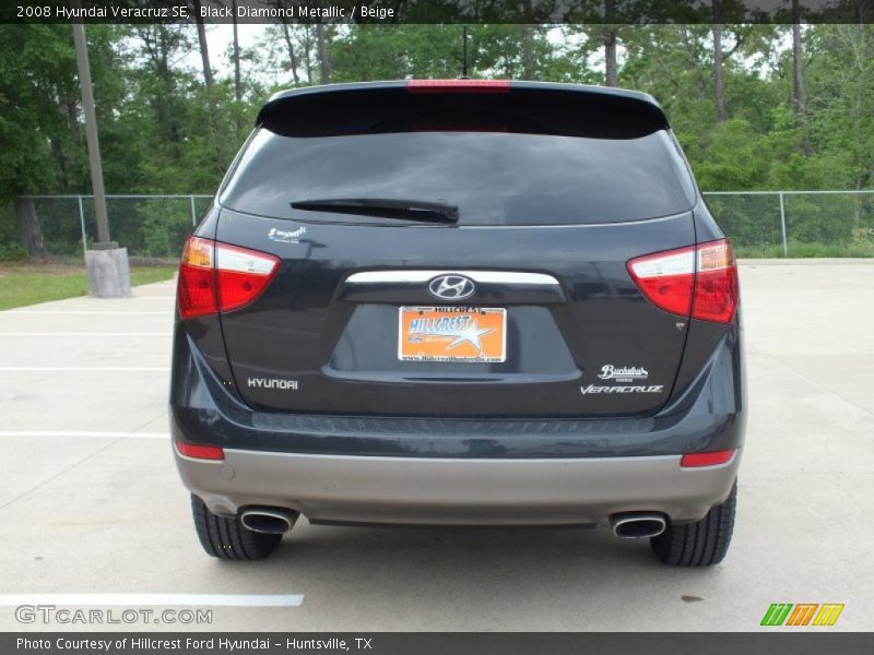 Black Diamond Metallic / Beige 2008 Hyundai Veracruz SE