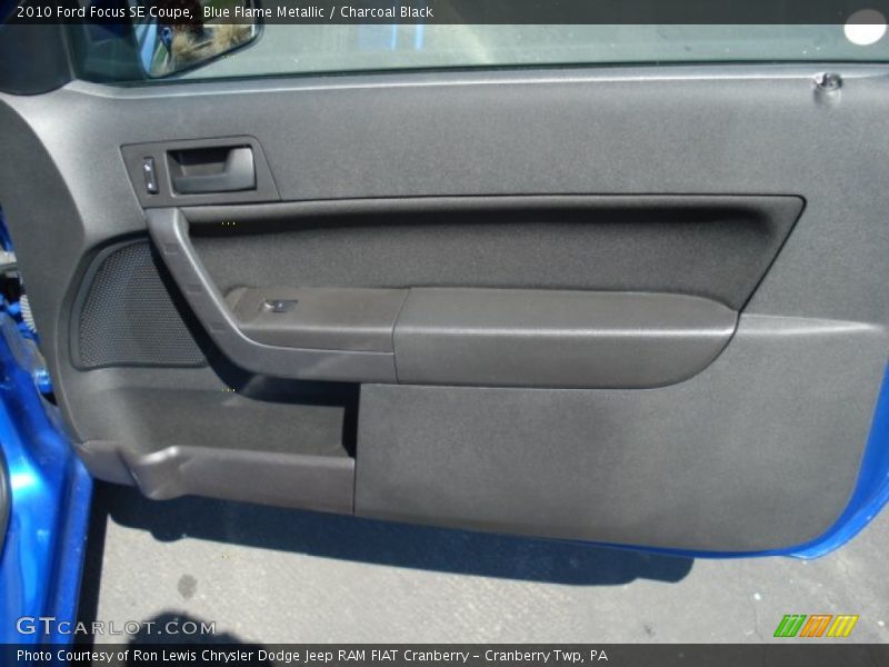 Blue Flame Metallic / Charcoal Black 2010 Ford Focus SE Coupe