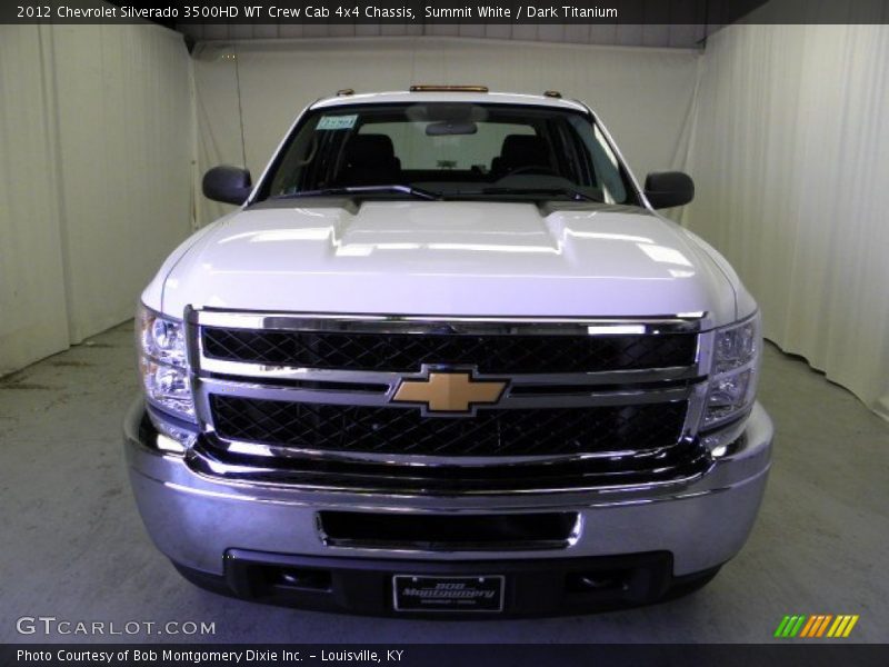 Summit White / Dark Titanium 2012 Chevrolet Silverado 3500HD WT Crew Cab 4x4 Chassis
