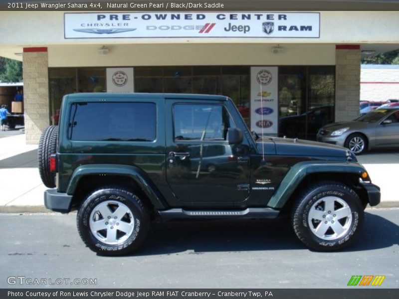 Natural Green Pearl / Black/Dark Saddle 2011 Jeep Wrangler Sahara 4x4