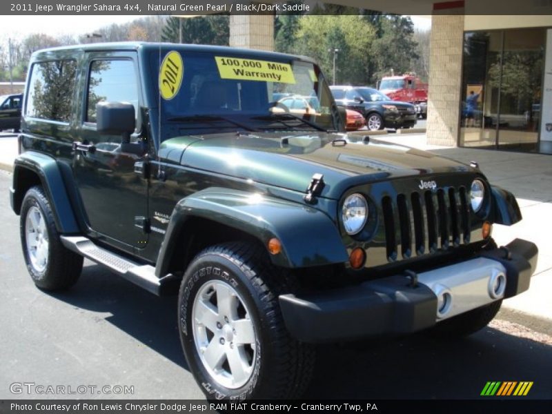 Natural Green Pearl / Black/Dark Saddle 2011 Jeep Wrangler Sahara 4x4