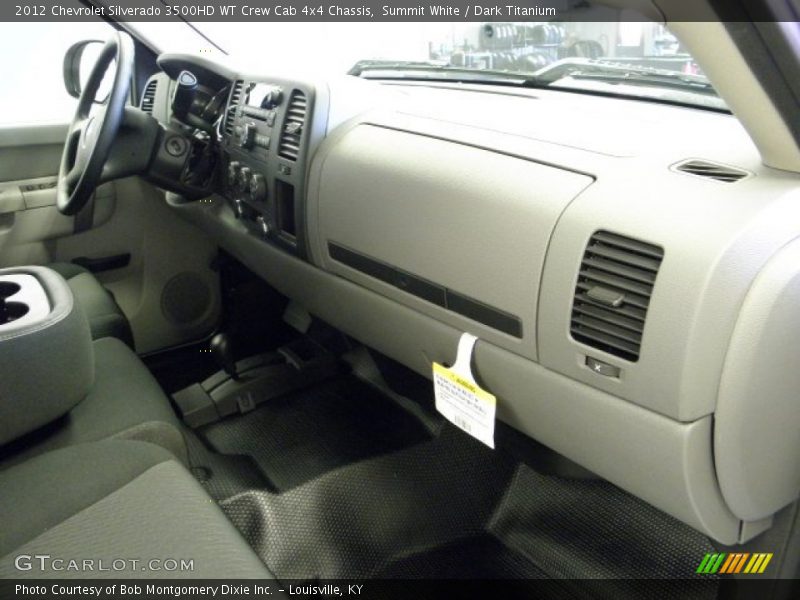 Summit White / Dark Titanium 2012 Chevrolet Silverado 3500HD WT Crew Cab 4x4 Chassis