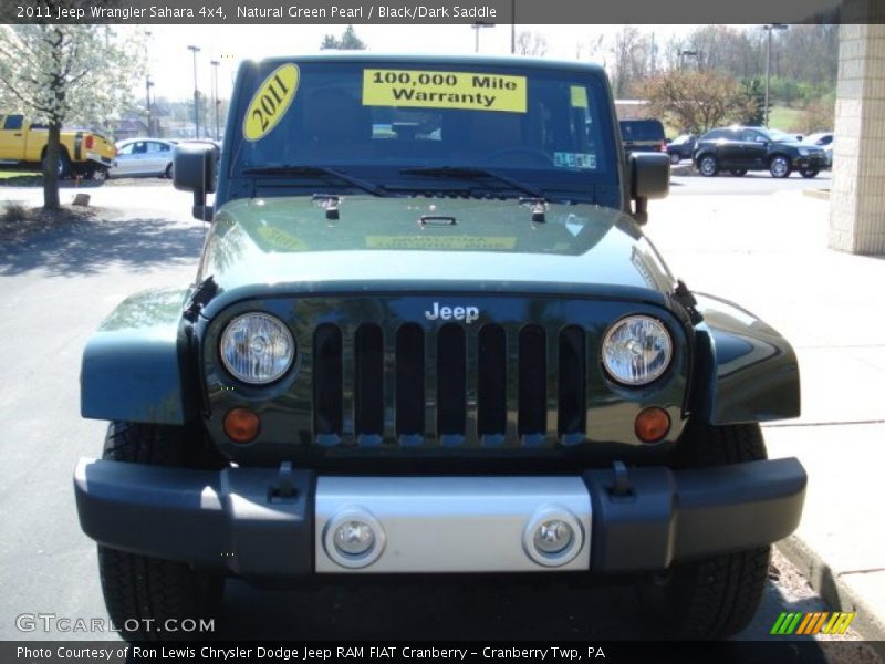 Natural Green Pearl / Black/Dark Saddle 2011 Jeep Wrangler Sahara 4x4