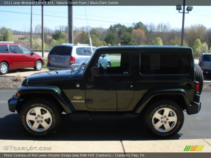 Natural Green Pearl / Black/Dark Saddle 2011 Jeep Wrangler Sahara 4x4