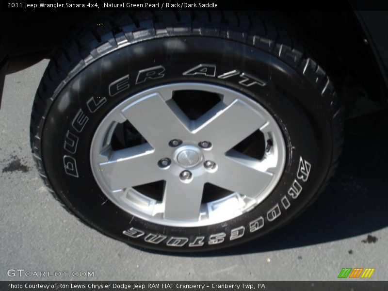 Natural Green Pearl / Black/Dark Saddle 2011 Jeep Wrangler Sahara 4x4