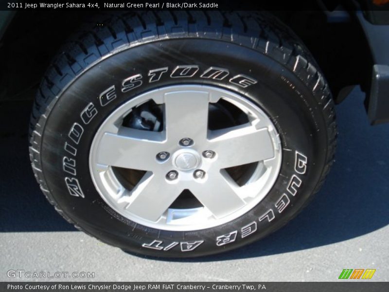 Natural Green Pearl / Black/Dark Saddle 2011 Jeep Wrangler Sahara 4x4