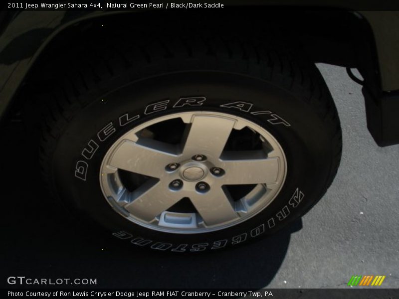 Natural Green Pearl / Black/Dark Saddle 2011 Jeep Wrangler Sahara 4x4