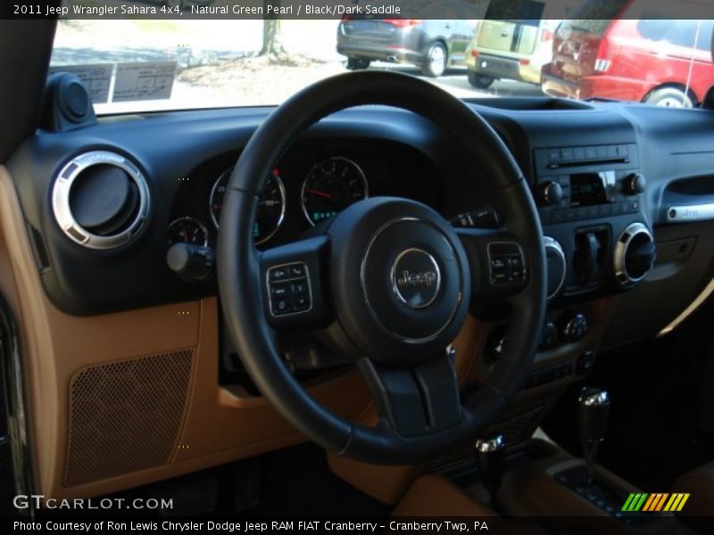 Natural Green Pearl / Black/Dark Saddle 2011 Jeep Wrangler Sahara 4x4