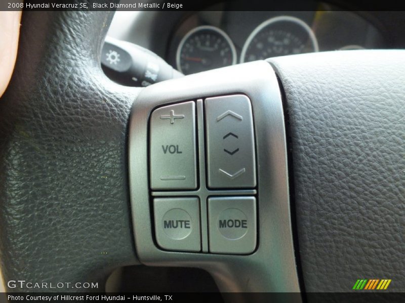 Black Diamond Metallic / Beige 2008 Hyundai Veracruz SE